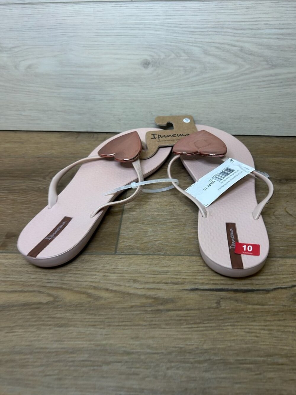 Ipanema Wave Heart Flip Flop Pink/Rose Size 10
